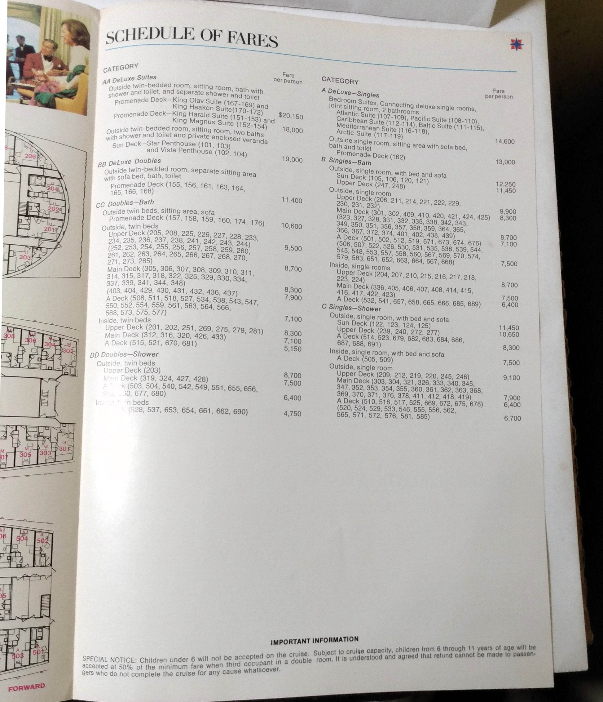 Norwegian America Line ms Vistafjord 1975 Four Continent Cruise Brochure - TulipStuff