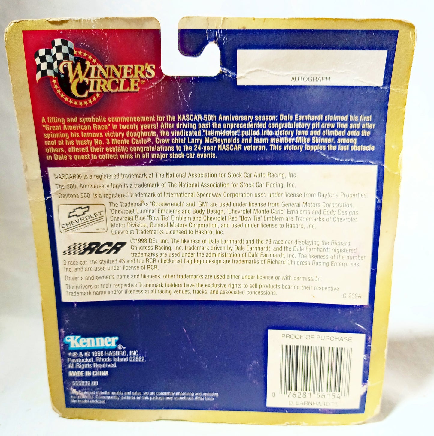 Winners Circle 1998 Dale Earnhardt Goodwrench Daytona Victory Diorama - TulipStuff