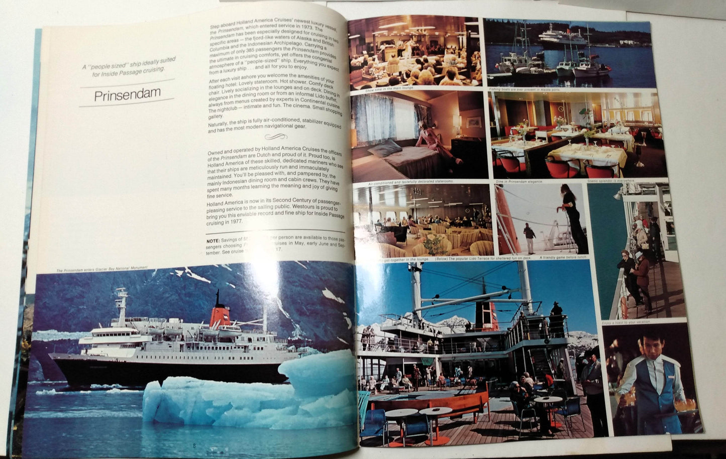 Westours Prinsendam Monarch Star Alaska Cruises Brochure 1977 - TulipStuff