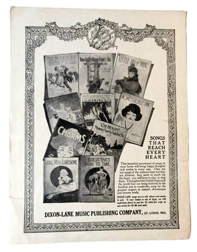 When All The World Forgets You There's A Mother Waiting Sheet Music 1920 - TulipStuff