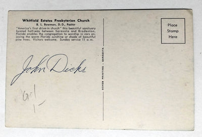 Whitfield Estates Presbyterian Drive-in Church Bradenton Florida 1950's - TulipStuff