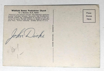 Whitfield Estates Presbyterian Drive-in Church Bradenton Florida 1950's - TulipStuff