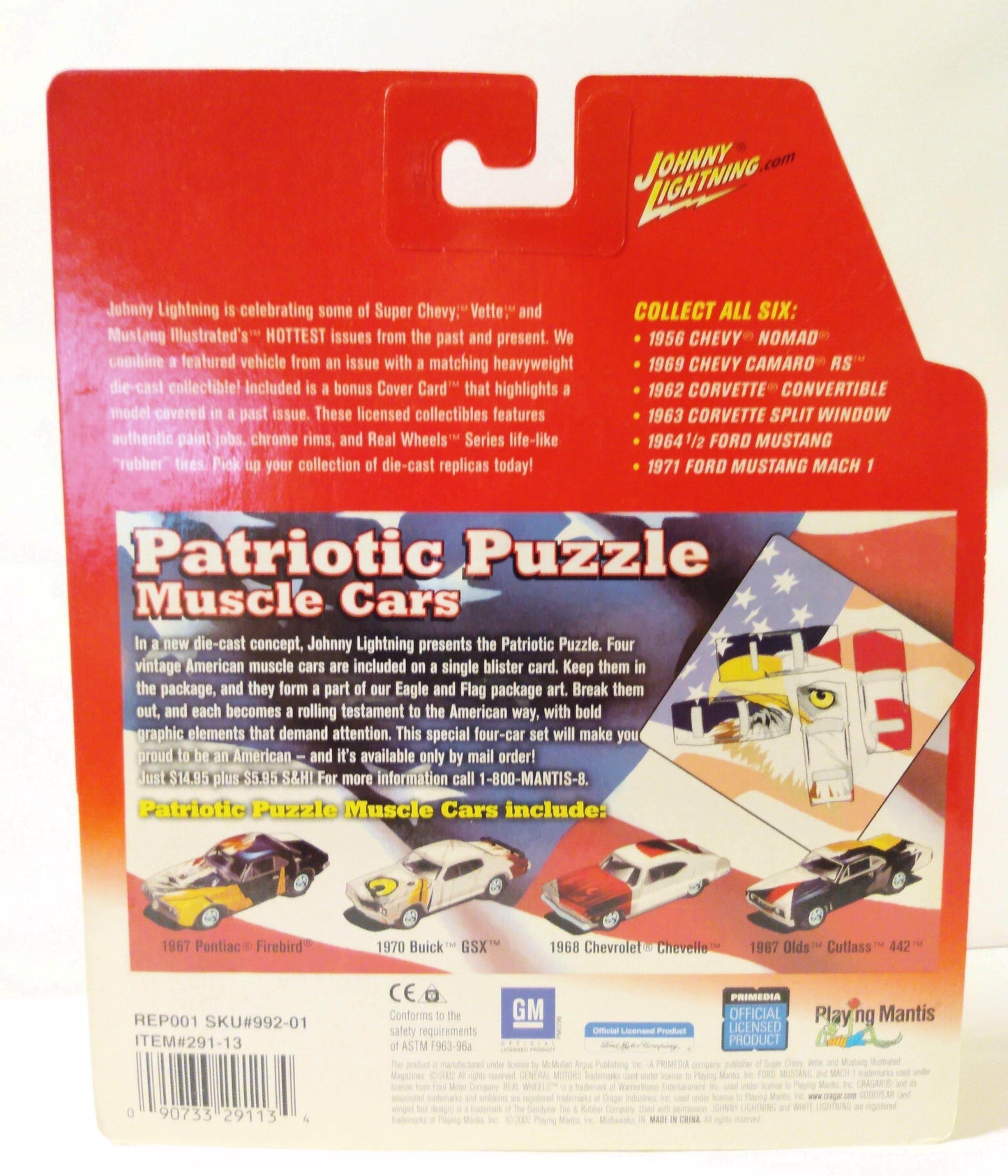 Johnny Lightning Vette Magazine Series 1962 Chevy Corvette Convertible - TulipStuff