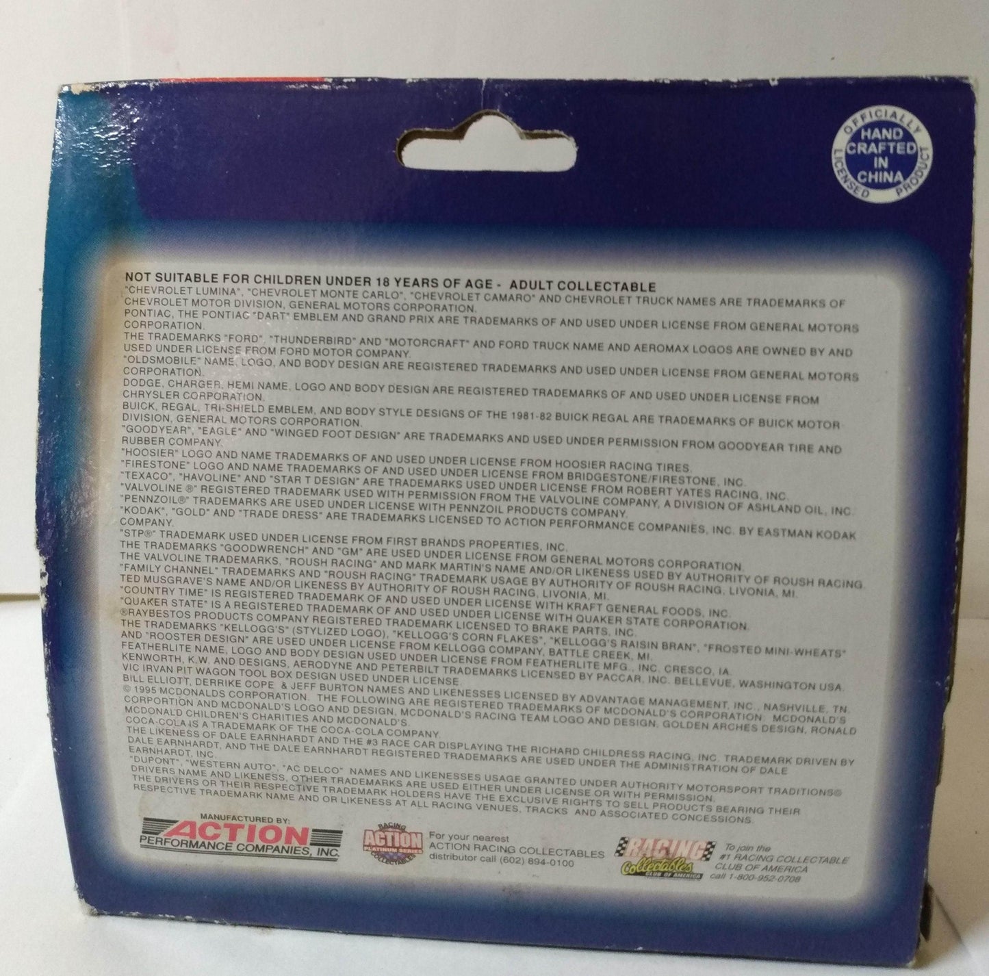 Action Platinum SuperTrucks 1995 Ken Schrader #52 AC-Delco Truck - TulipStuff