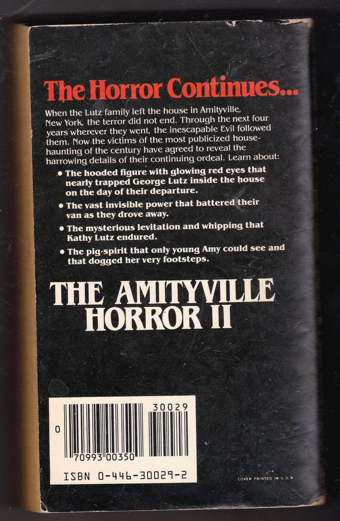 The Amityville Horror II by John G Jones Paperback First Printing 1982 - TulipStuff
