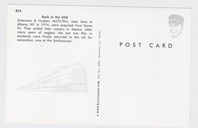 Delaware and Hudson Alco PA Diesel Locomotive Train at Albany Postcard - TulipStuff