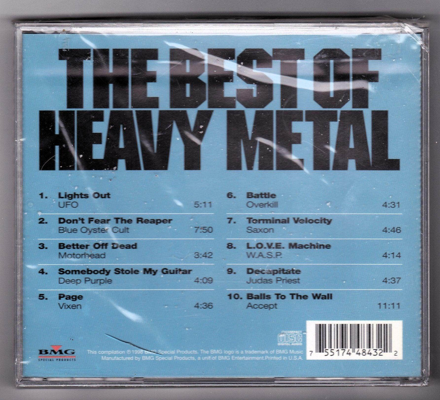 The Best Of Heavy Metal Compilation CD 1998 Motorhead Judas Priest UFO - TulipStuff