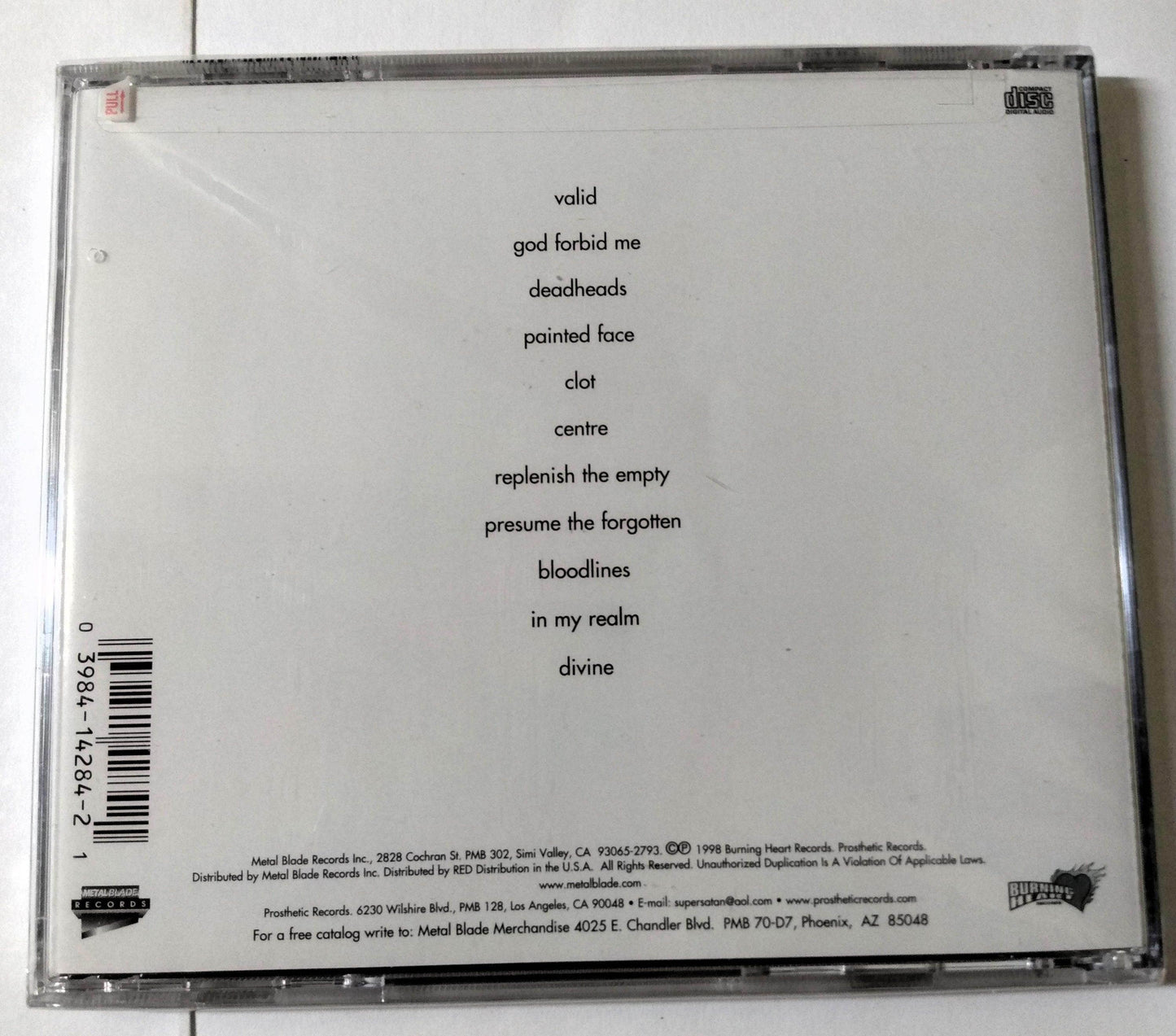 Breach It's Me God Swedish Hardcore Doom Metal Album CD 2000 - TulipStuff