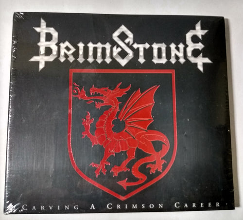 Brimstone Carving A Crimson Career Swedish Power Metal Album CD 1999 - TulipStuff