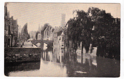 Bruges Le Quai Vert Belgium 1910's Antique Postcard - TulipStuff