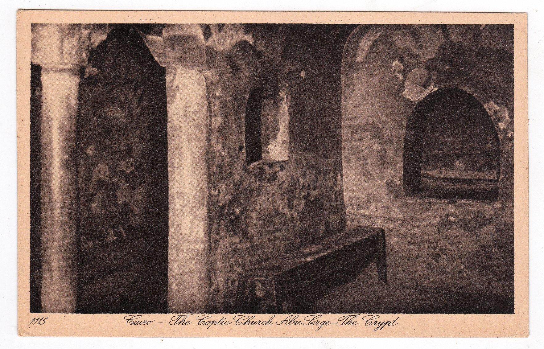 Cairo The Coptic Church Abu Serge The Crypt Egypt 1910's - TulipStuff