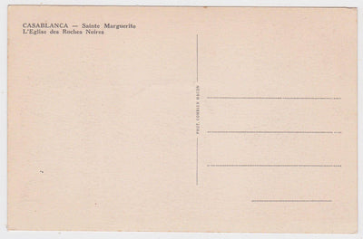 Casablanca Morocco Sainte Marguerite L'Eglise des Roches Noires 1930's - TulipStuff