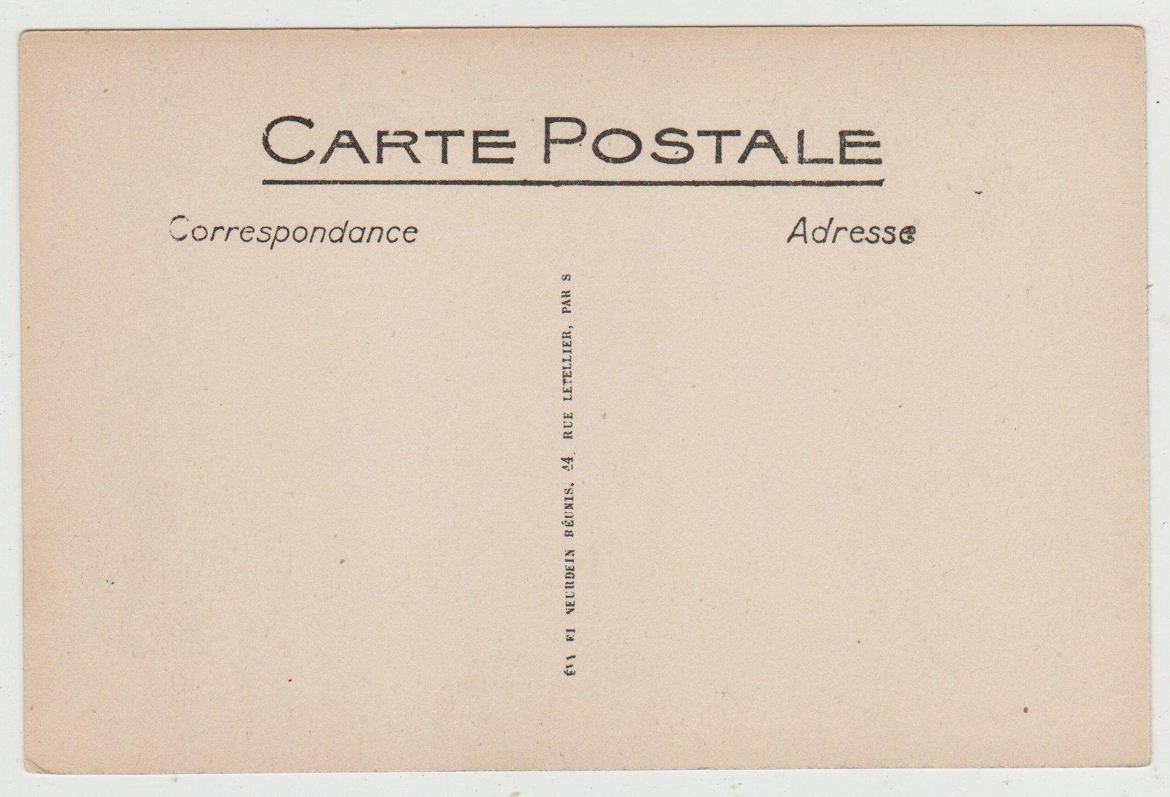 La Maison du Saumon Salmon House Chartres France 1912 Postcard - TulipStuff