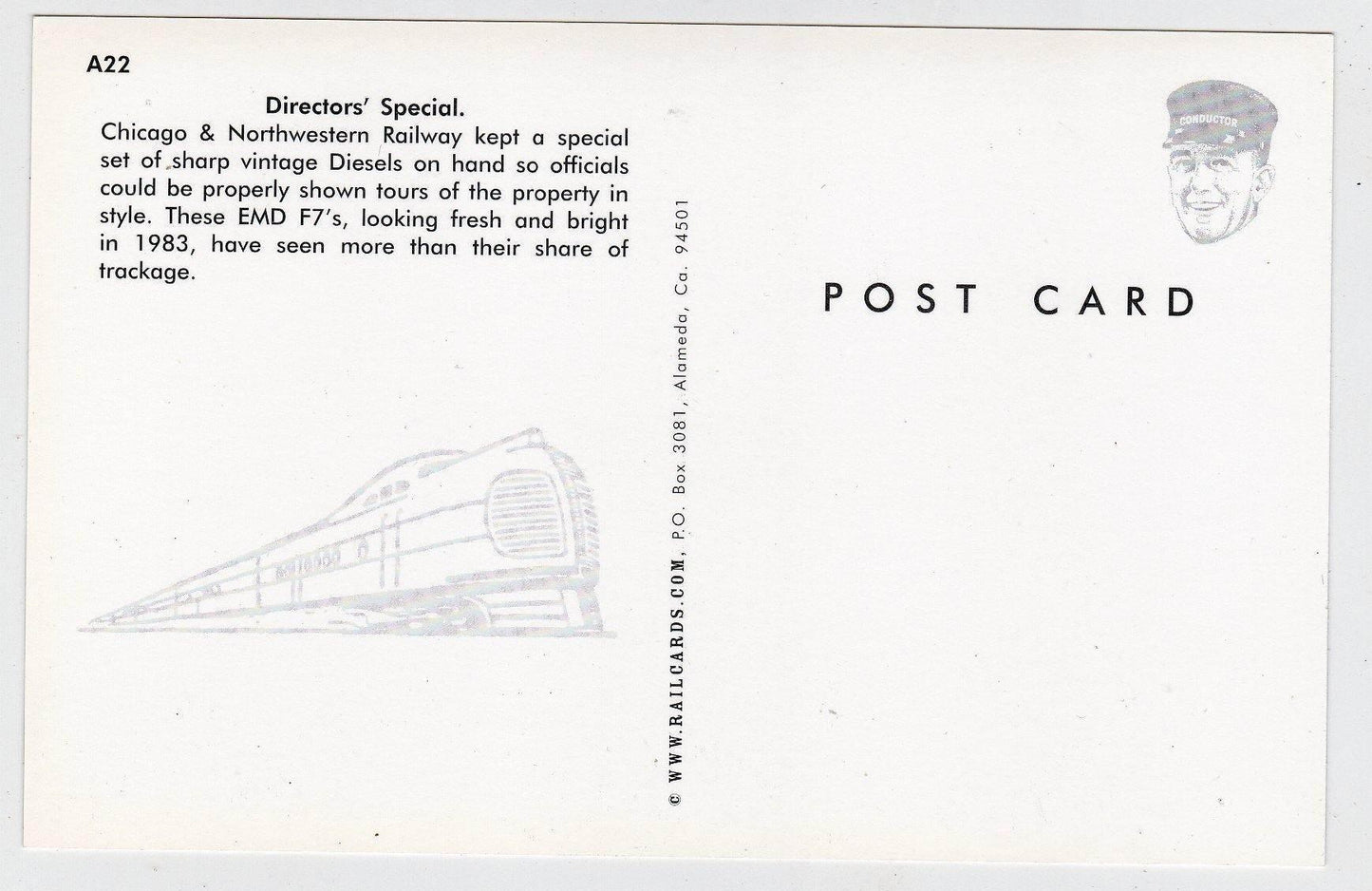 Chicago and Northwestern Railway EMD F7 Director's Special Train - TulipStuff