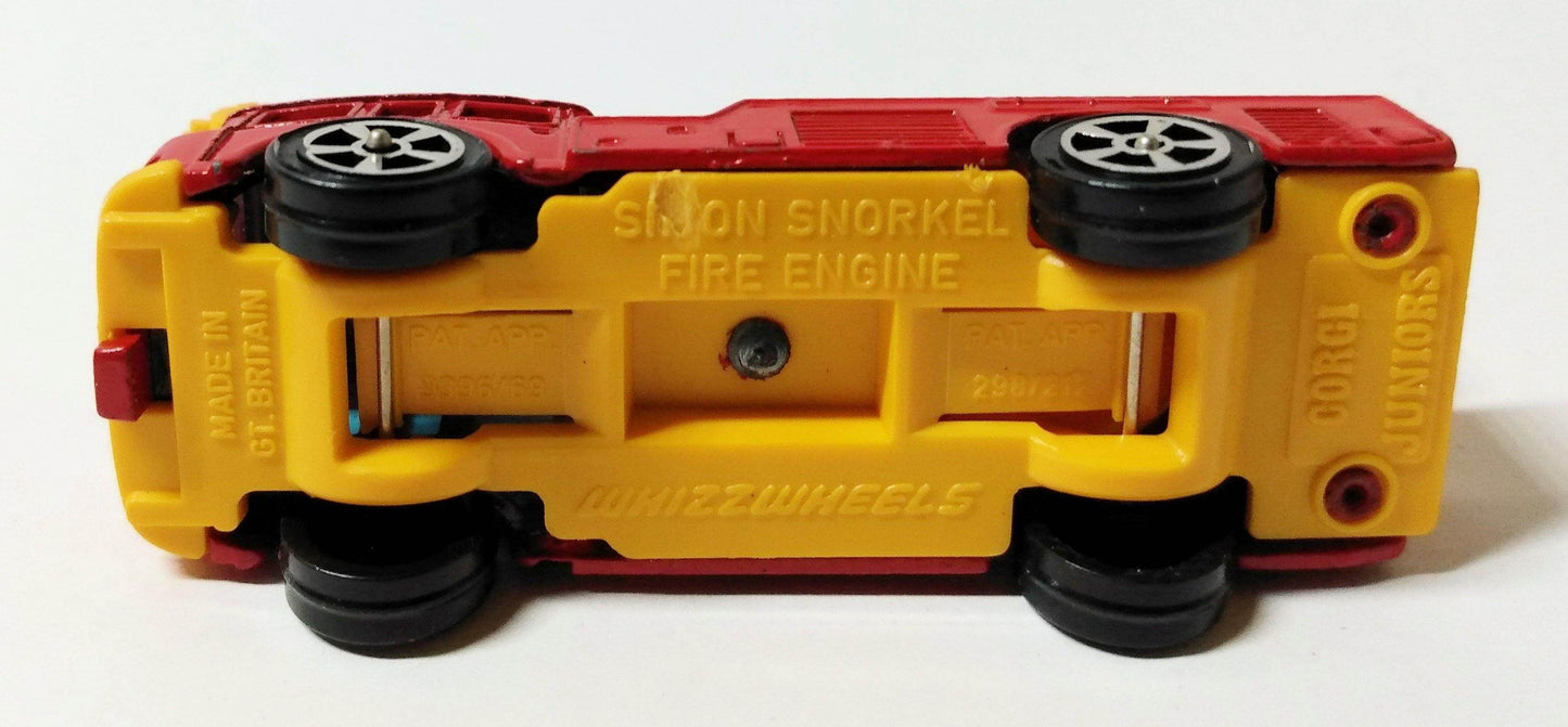 Corgi Juniors 29-D ERF Simon Snorkel Fire Truck Made in Great Britain 1974 - TulipStuff