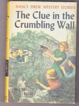 Load image into Gallery viewer, Nancy Drew Mystery The Clue In The Crumbling Wall Lane Carolyn Keene 1971 - TulipStuff