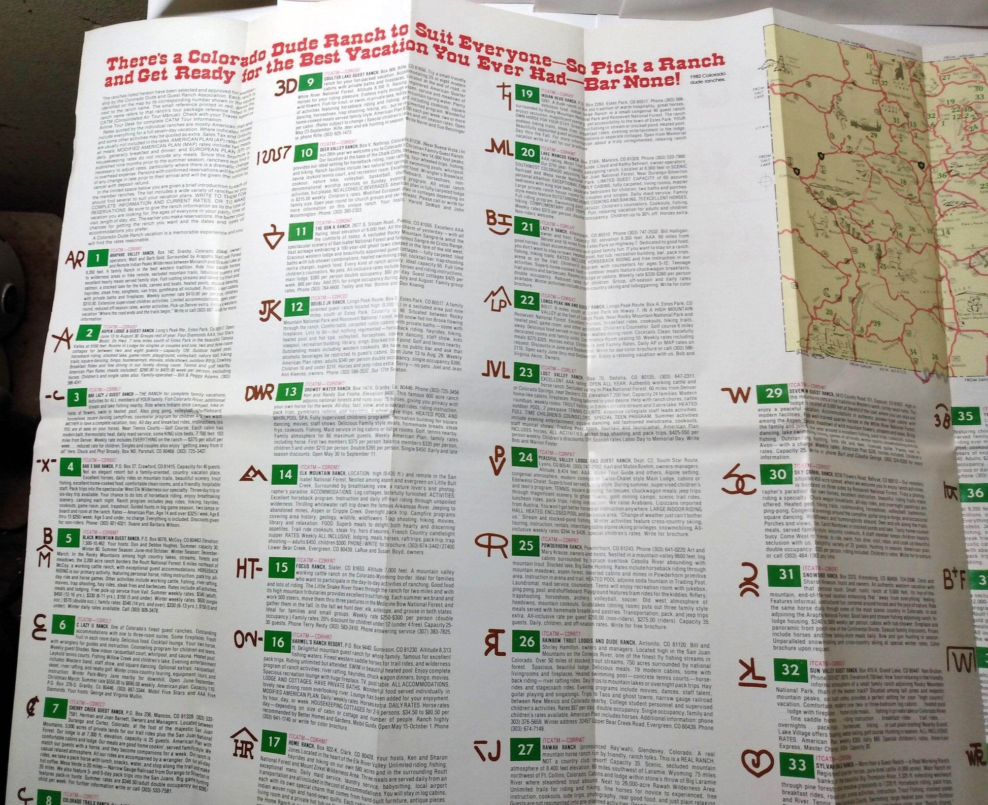 Colorado Dude Ranches Cowpokes 1982 Travel Brochure - TulipStuff