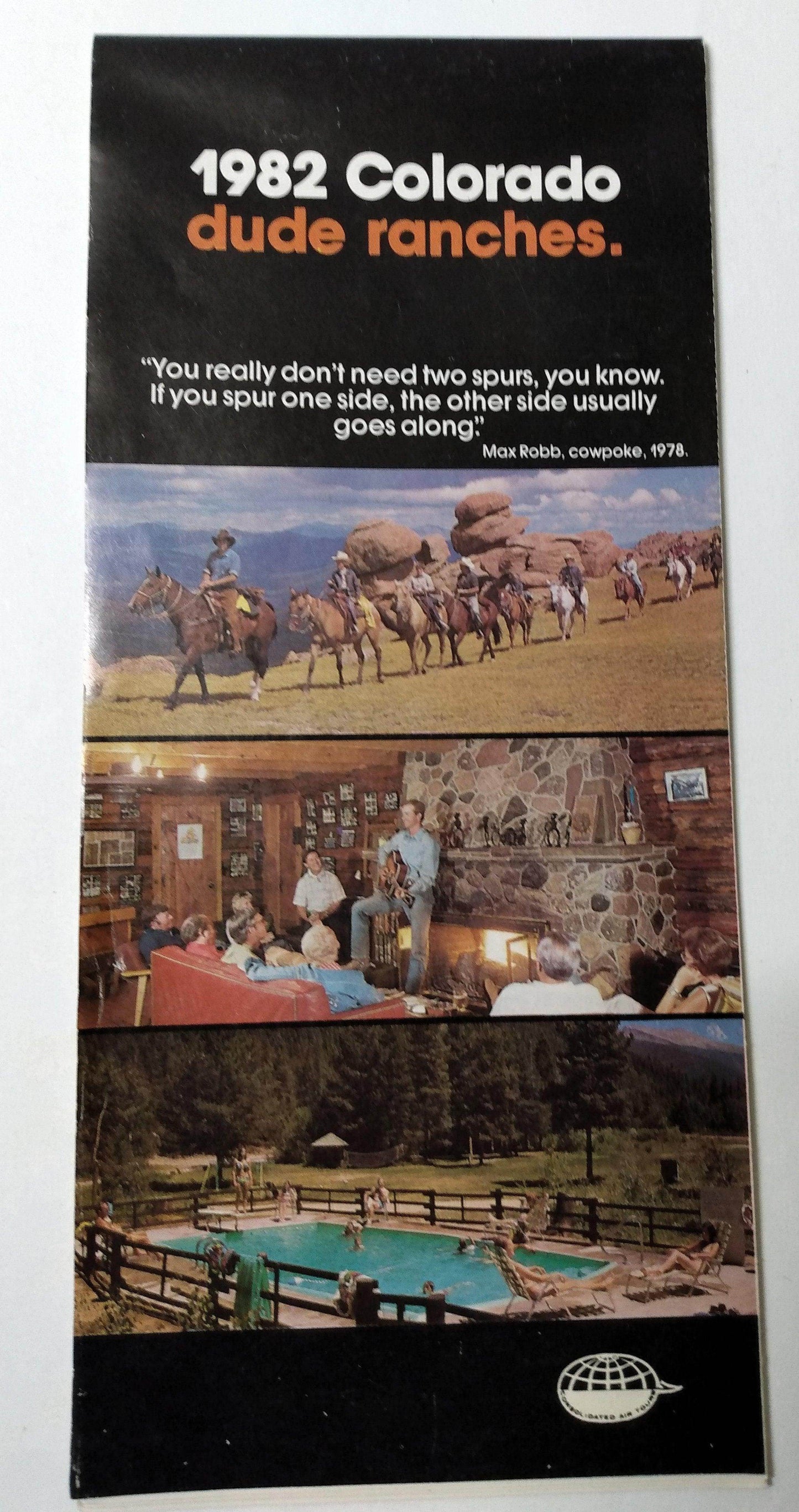 Colorado Dude Ranches Cowpokes 1982 Travel Brochure - TulipStuff