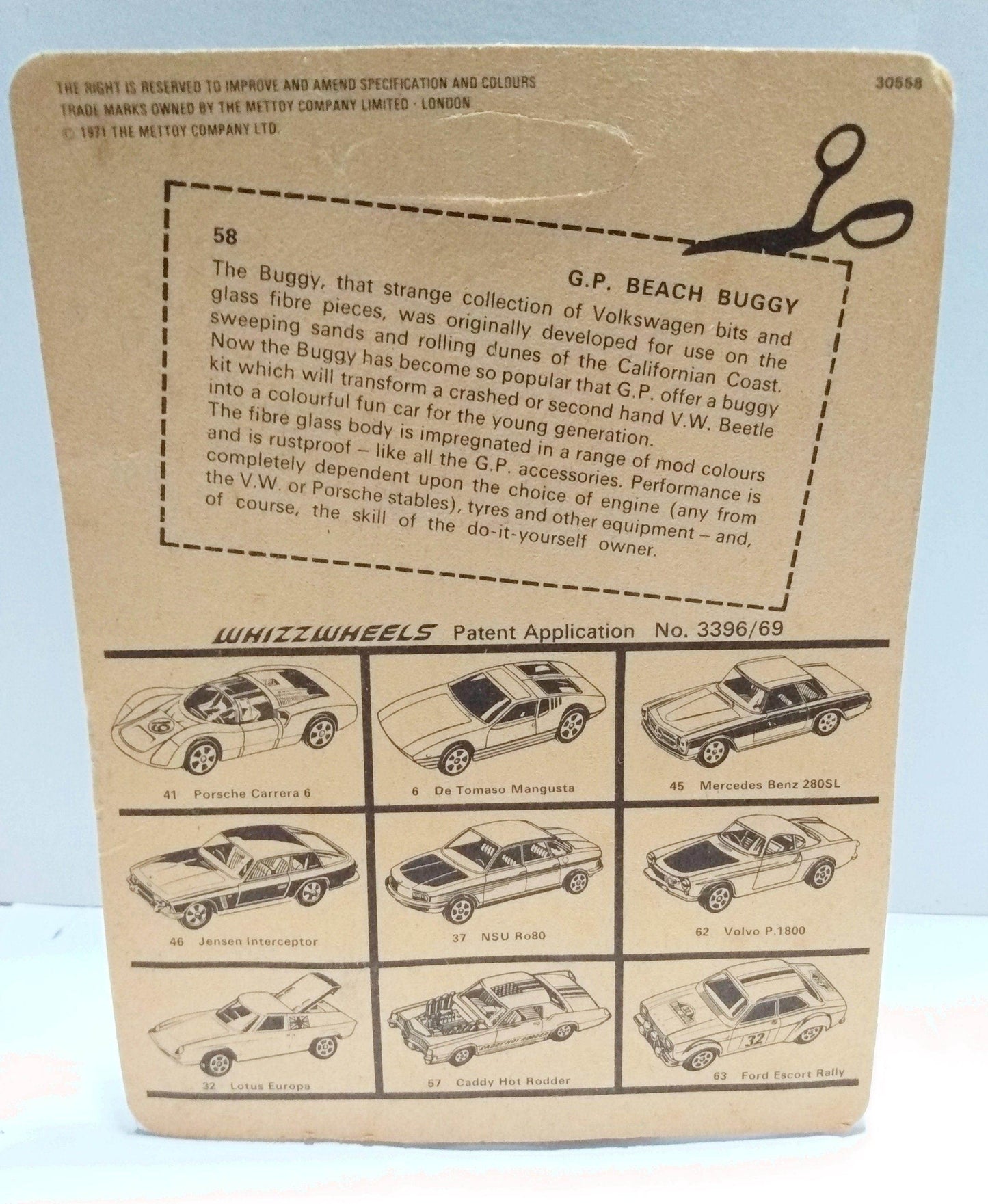 Corgi Juniors 58 GP Beach Buggy MOC Great Britain 1971 - TulipStuff