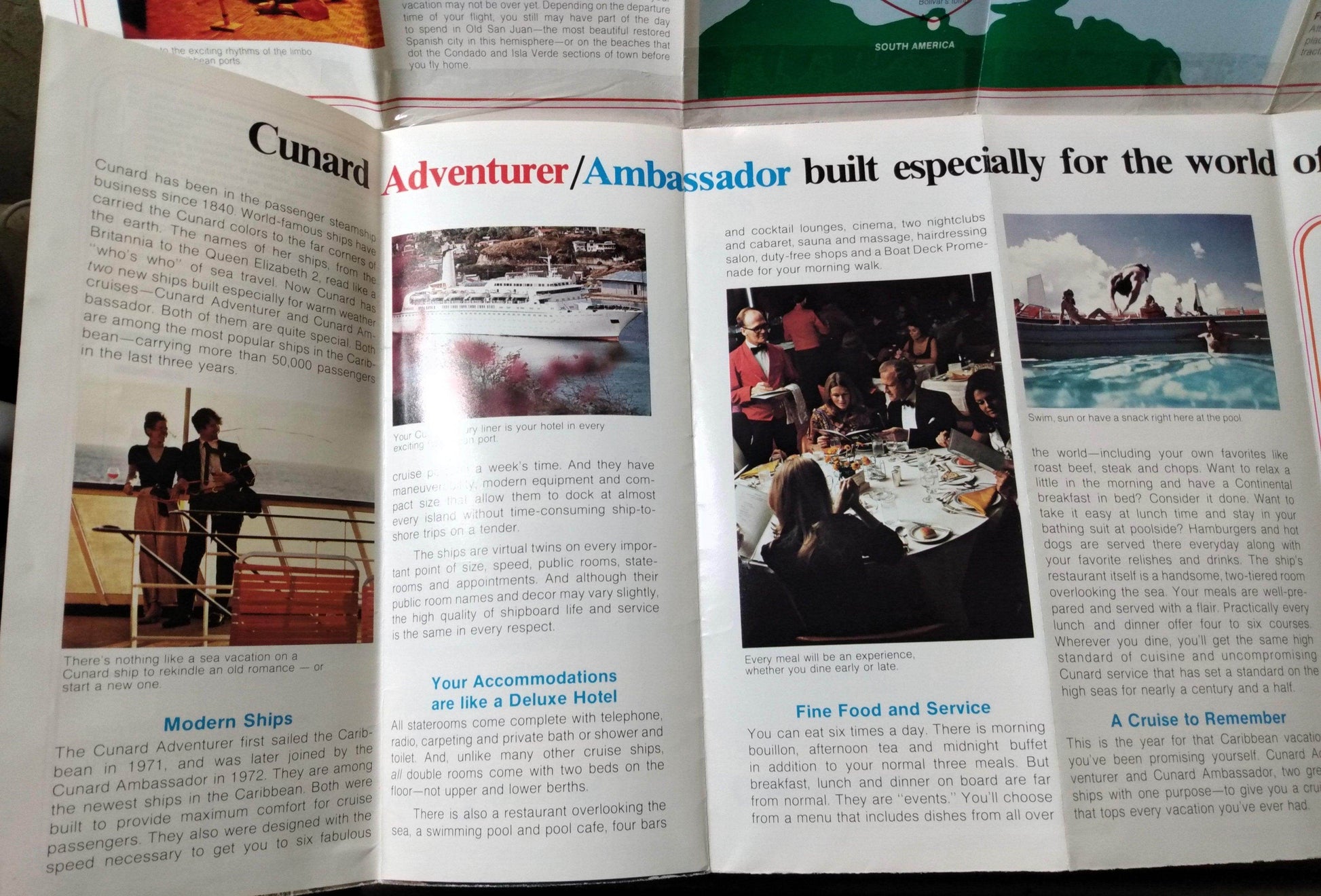 Cunard Ambassador / Adventurer 1973-1974 Caribbean Cruise Brochure - TulipStuff