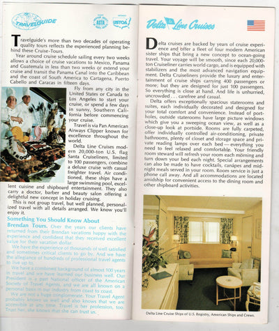 Delta Line Cruises Pan Am 1979 Air/Sea Tours Latin America Cargoliner - TulipStuff