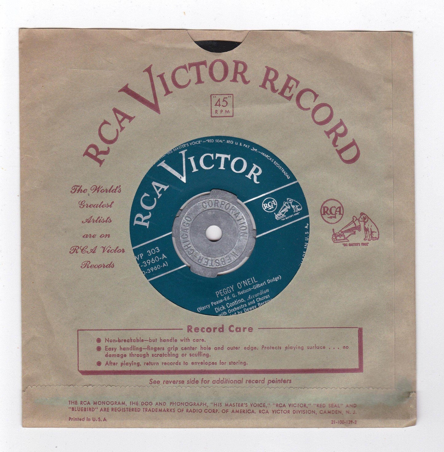 Presenting Dick Contino And His Accordion 3x7" EP Box Set 1952 - TulipStuff