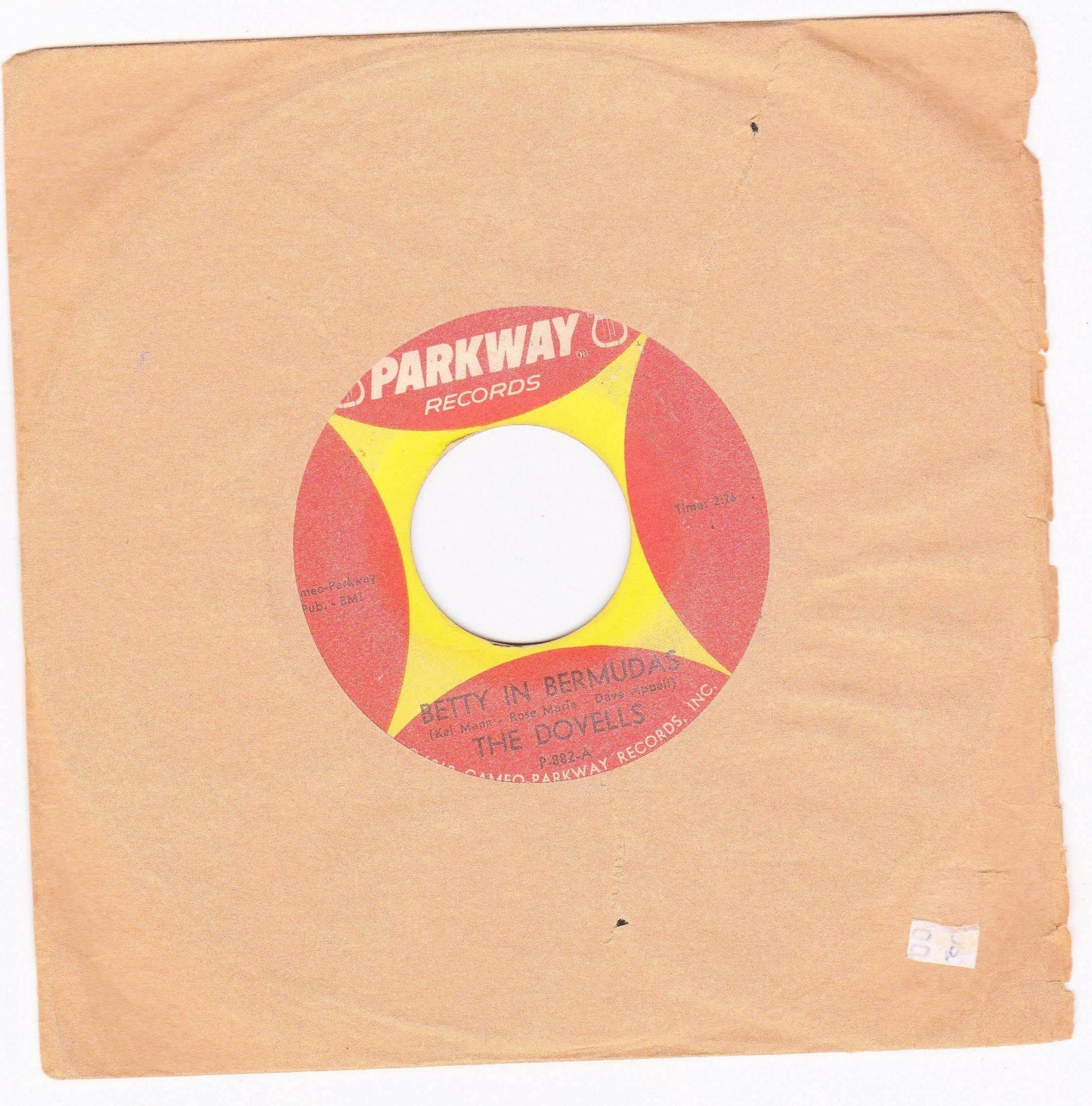 The Dovells Betty In Bermudas Dance The Froog 7" Vinyl Doo Wop 1962 - TulipStuff