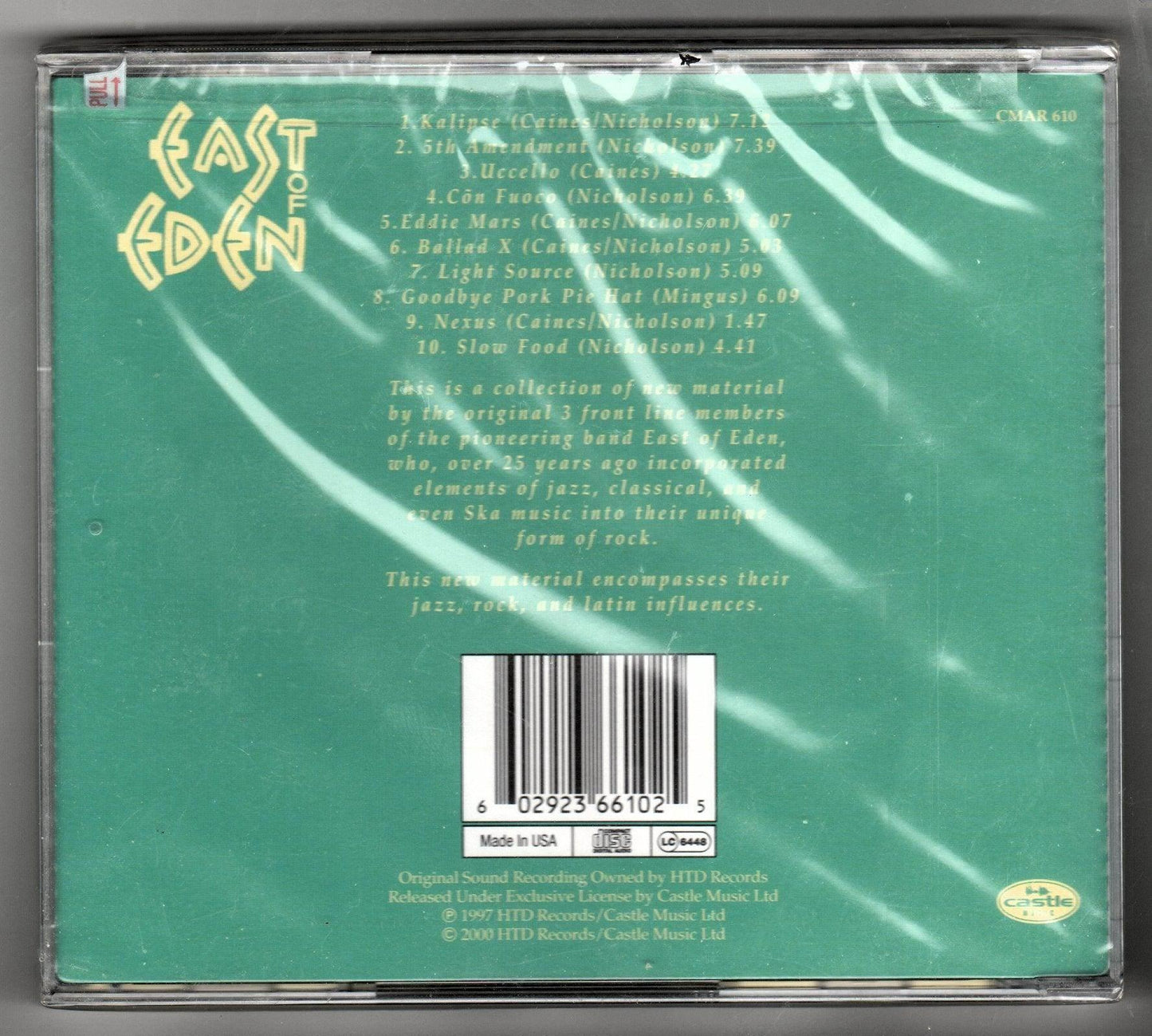 East of Eden Kalipse Album CD 2000 Prog Rock Jazz Fusion - TulipStuff