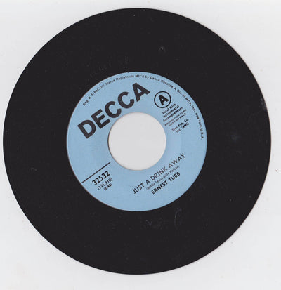 Ernest Tubb Just A Drink Away b/w One More Memory 7" Promo 1969 - TulipStuff