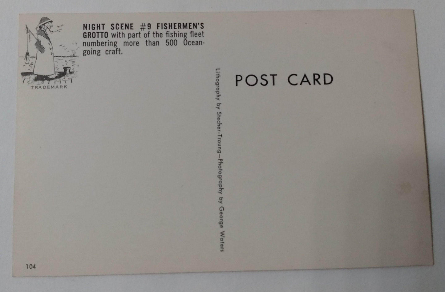 No. 9 Fisherman's Grotto Seafood Restaurant San Francisco Cable 1960's - TulipStuff