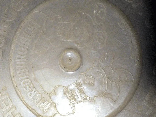 1972 Burger Chef Incrediburgible Glow In The Dark Frisbee - TulipStuff