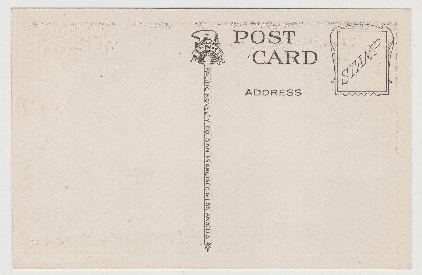 Galen Clarke School Merced California 1920's Postcard - TulipStuff