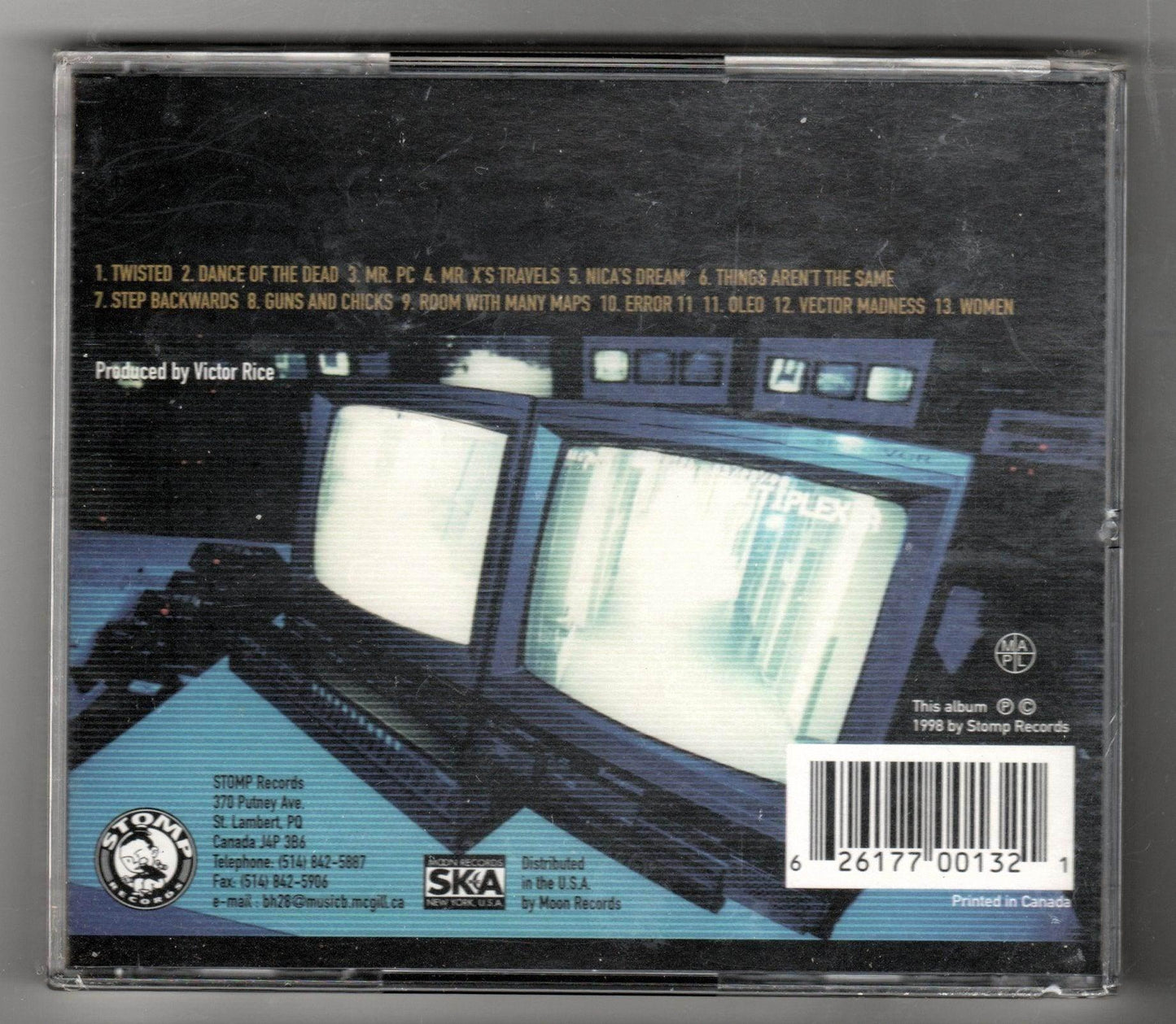 Gangster Politics S/T Montreal Jazz Ska Album CD Stomp 1998 - TulipStuff