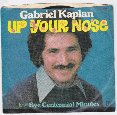 Gabriel Kaplan Up Your Nose 7" 45rpm Vinyl Record 1976 - TulipStuff