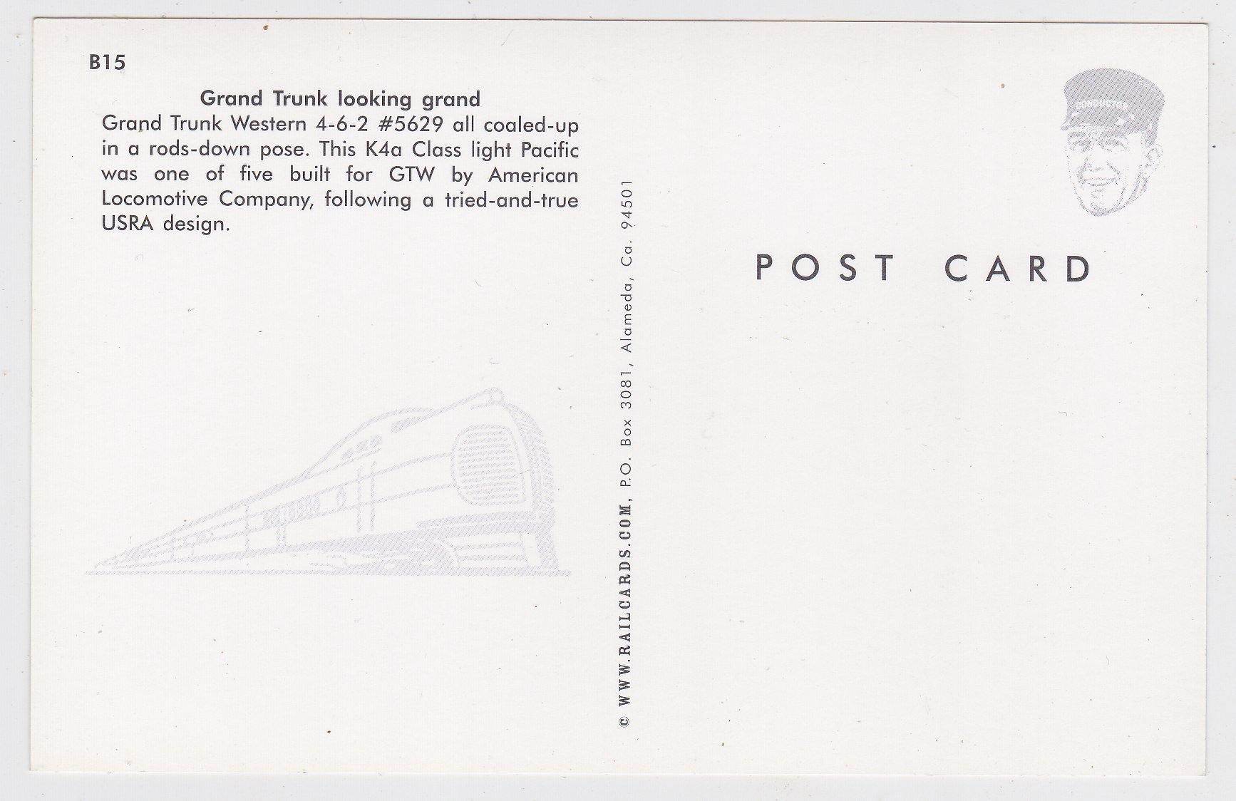 Grand Trunk Western 4-6-2 K4a Class Pacific Steam Locomotive - TulipStuff