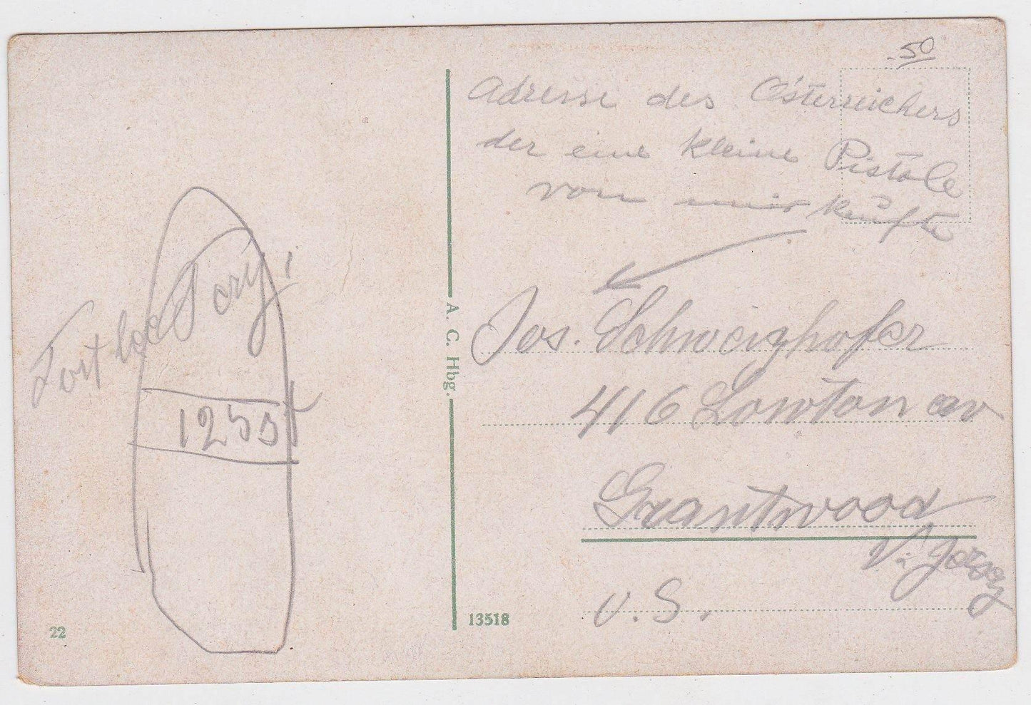 Hamburg St Pauli Landungsbrucken mit Elbtunnel 1900's Postcard - TulipStuff