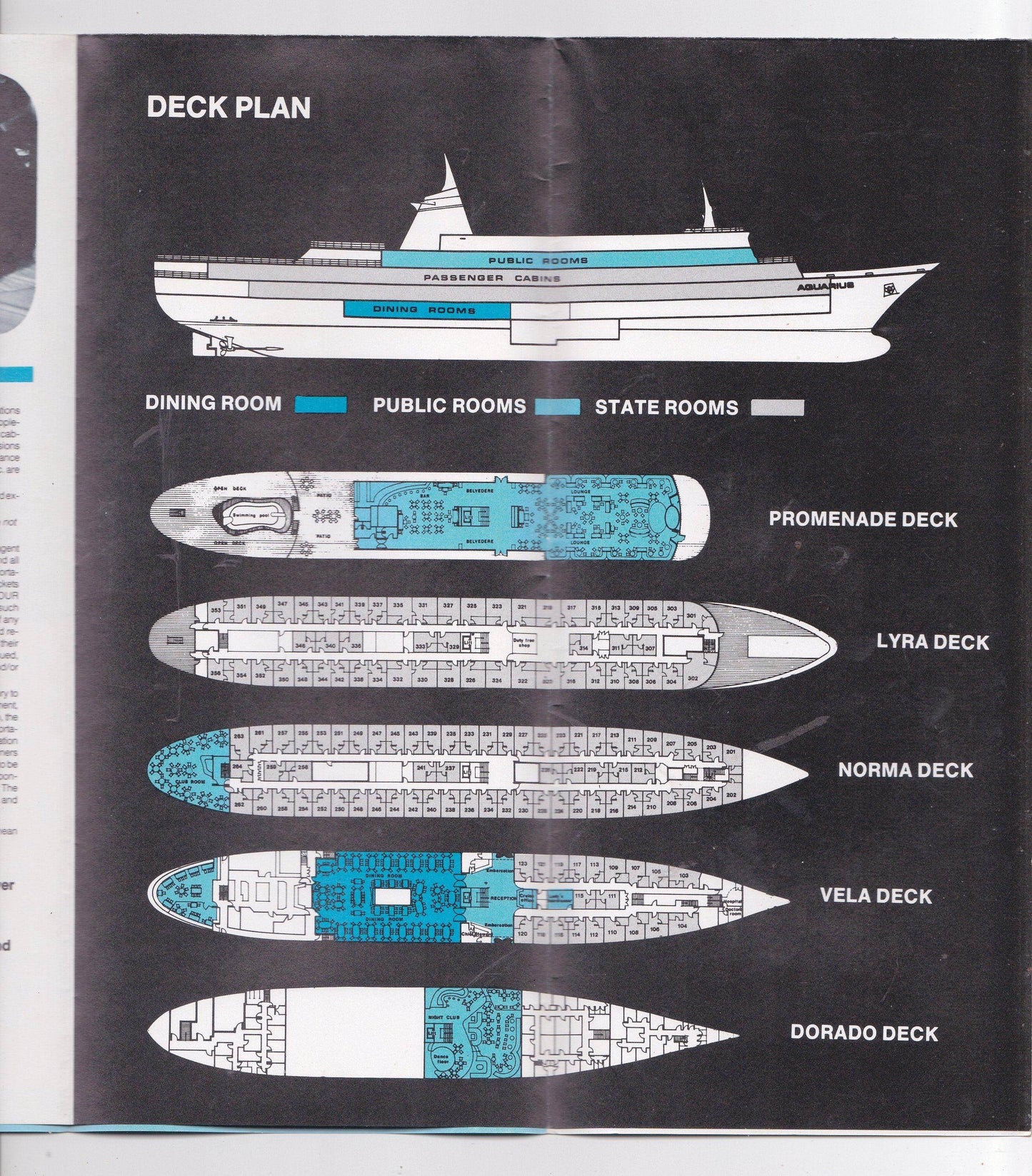 Hellenic Mediterranean Lines ms Aquarius Greek Islands Cruise Brochure - TulipStuff