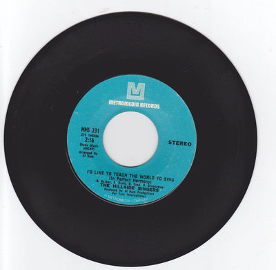 The Hillside Singers I'd Like To Teach The World To Sing In Perfect Harmony 7" - TulipStuff