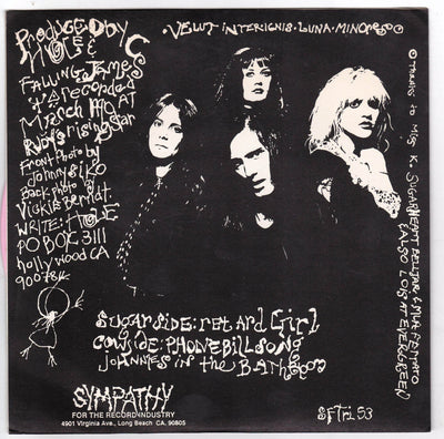 Hole Retard Girl 7" 45 RPM Vinyl Record Grunge 1990 Pink Vinyl - TulipStuff