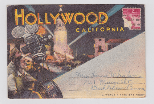 Hollywood California 1940's Postcard Booklet 12 Views - TulipStuff