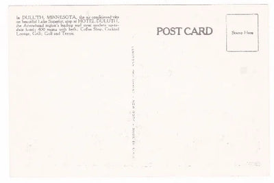 Hotel Duluth Vintage Postcard Duluth Minnesota 1940's - TulipStuff