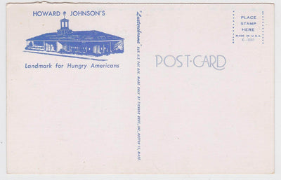 Howard Johnson's Landmark For Hungry Americans 1950's Vintage Postcard - TulipStuff