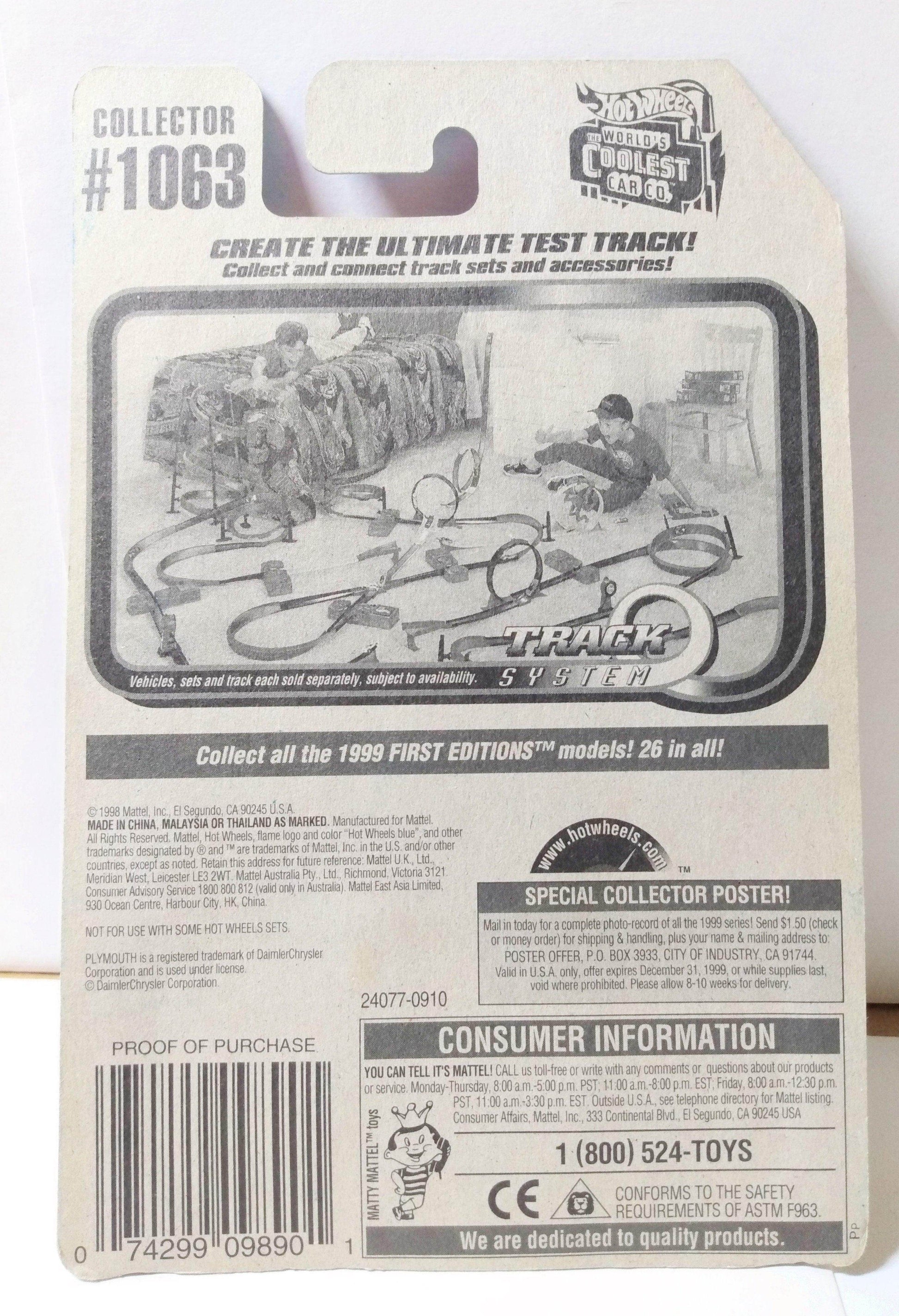 Hot Wheels Collector #1063 1970 Plymouth Barracuda Convertible - TulipStuff