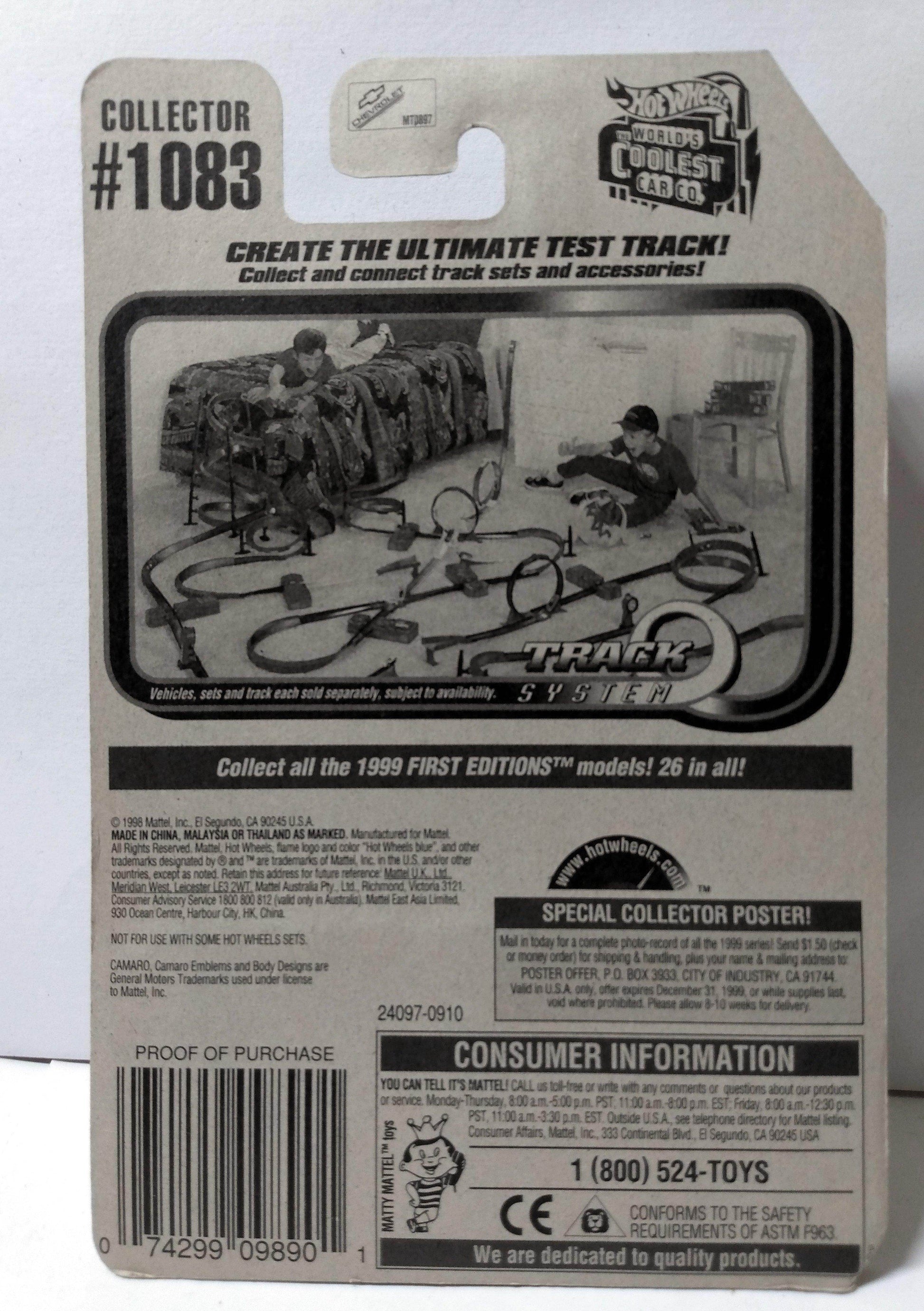 Hot Wheels Collector #1083 1980's Blown Camaro - TulipStuff