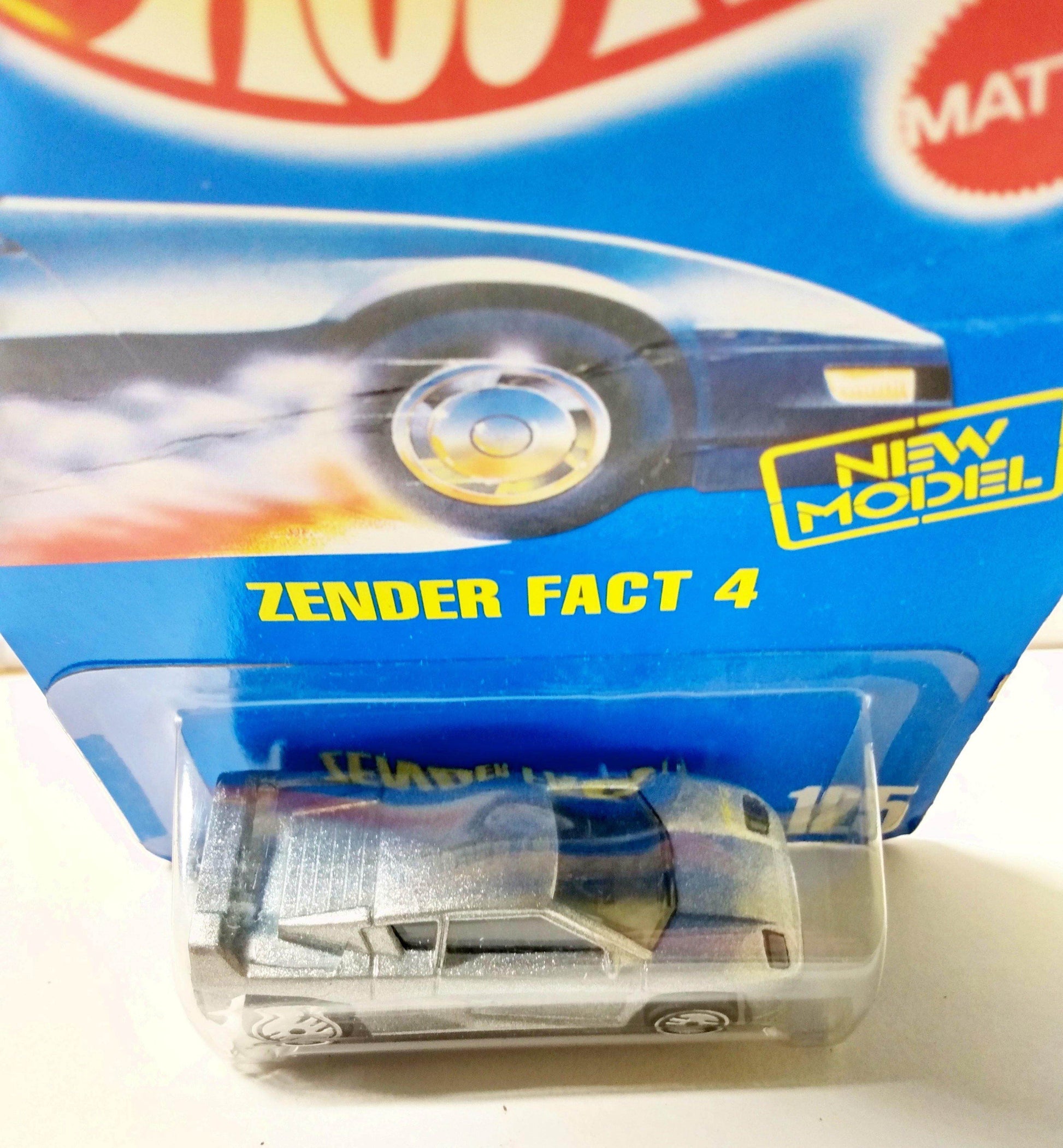 Hot Wheels Collector #125 Zender Fact 4 no tampo variation 1991 - TulipStuff