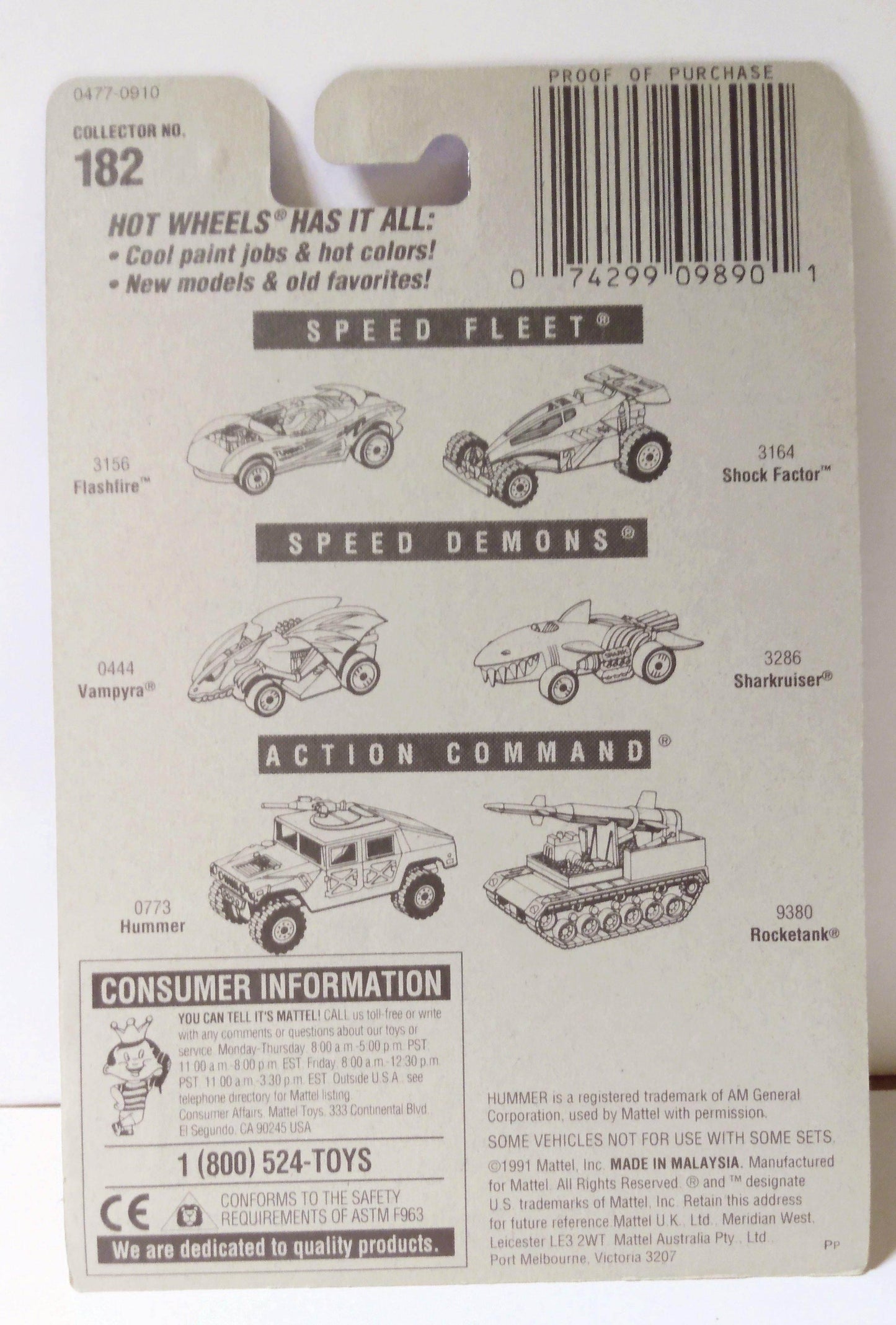 Hot Wheels Collector #182 Shadow Jet Racing Car sp5 1996 - TulipStuff