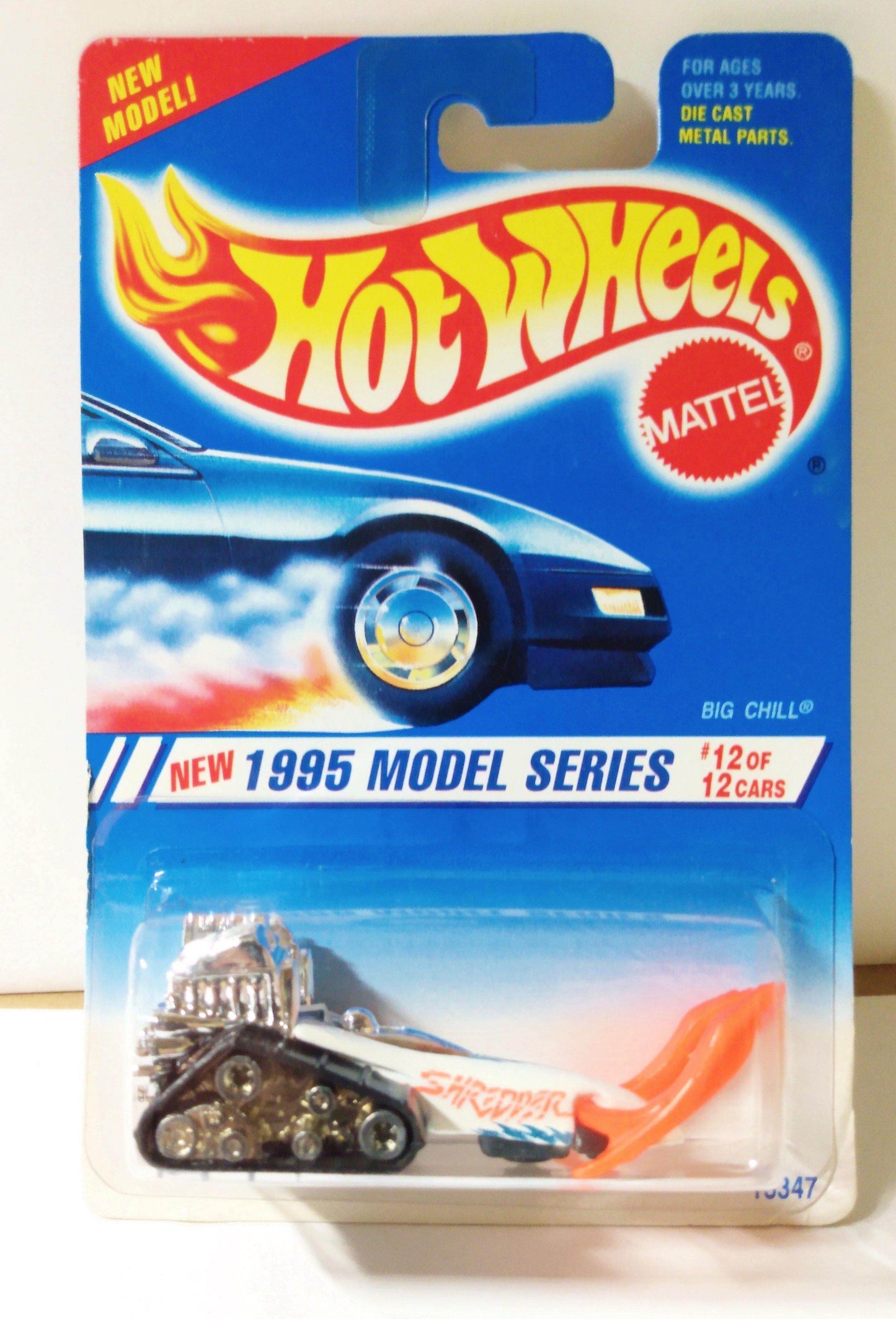 Hot Wheels 1995 Model Series Big Chill Snowmobile Collector 352 - TulipStuff