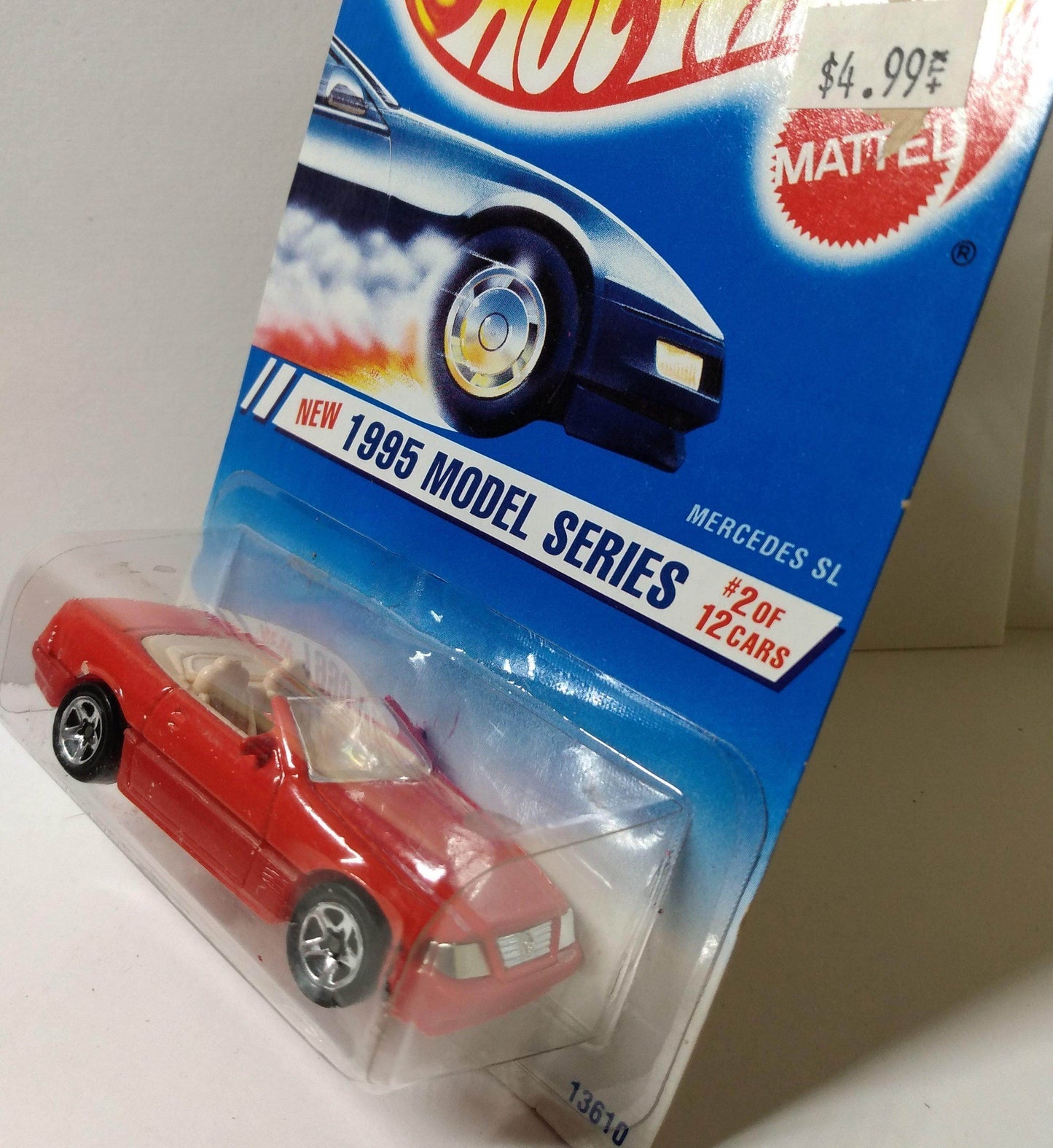 Hot Wheels 1995 Model Series Mercedes SL Convertible Collector #342 - TulipStuff