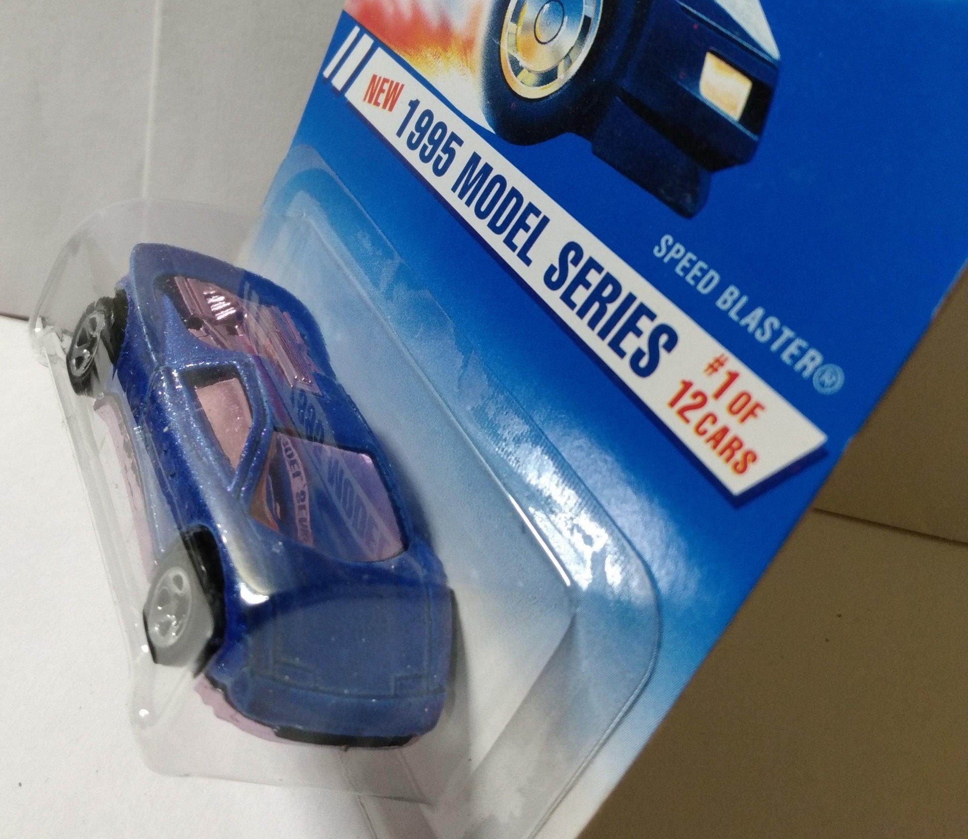 Hot Wheels 1995 Model Series Speed Blaster Collector 343 Blue sp5 - TulipStuff