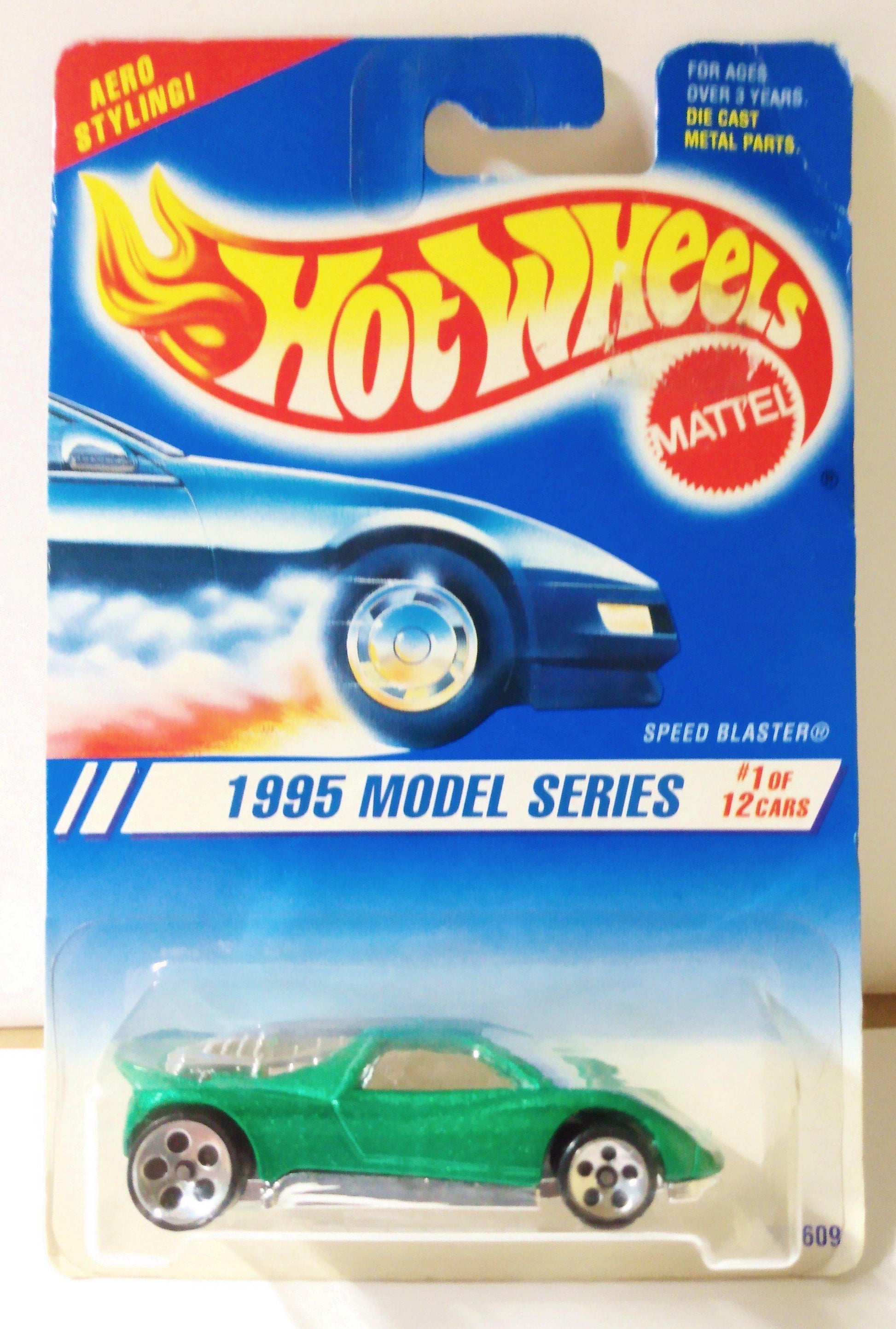 Hot Wheels 1995 Model Series Speed Blaster Collector 343 Green ho5 - TulipStuff